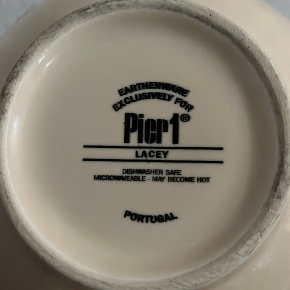 Lacey Cream collection by Pier 1 salad/cereal bowl discontinued